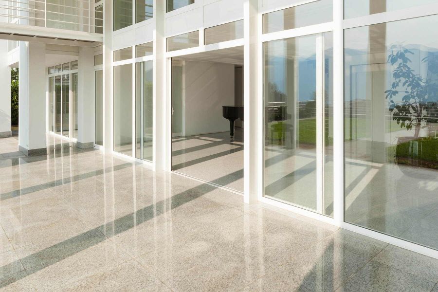 vetrate edificio riqualificato